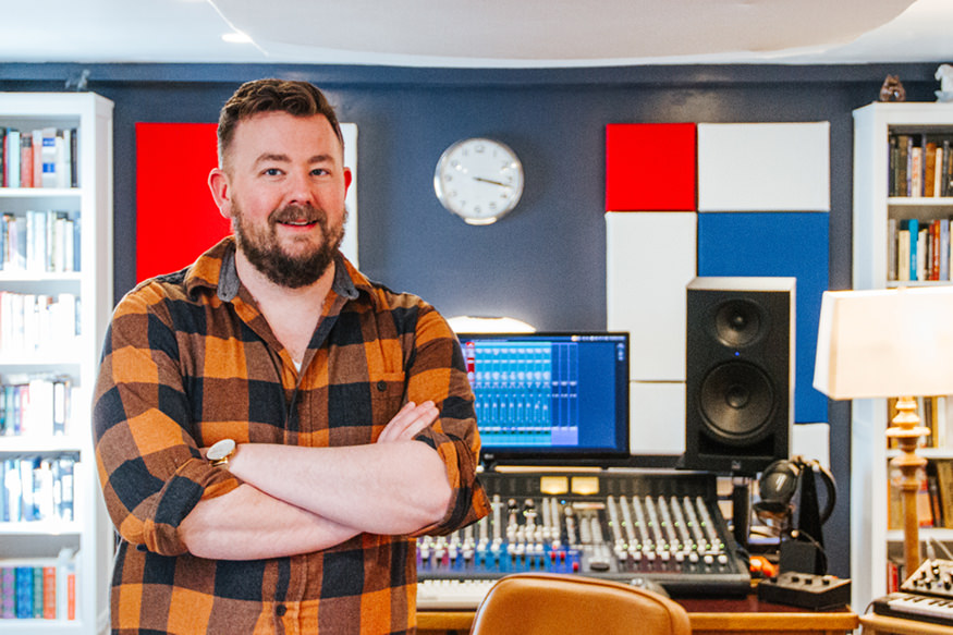 Ben Allen in the studio